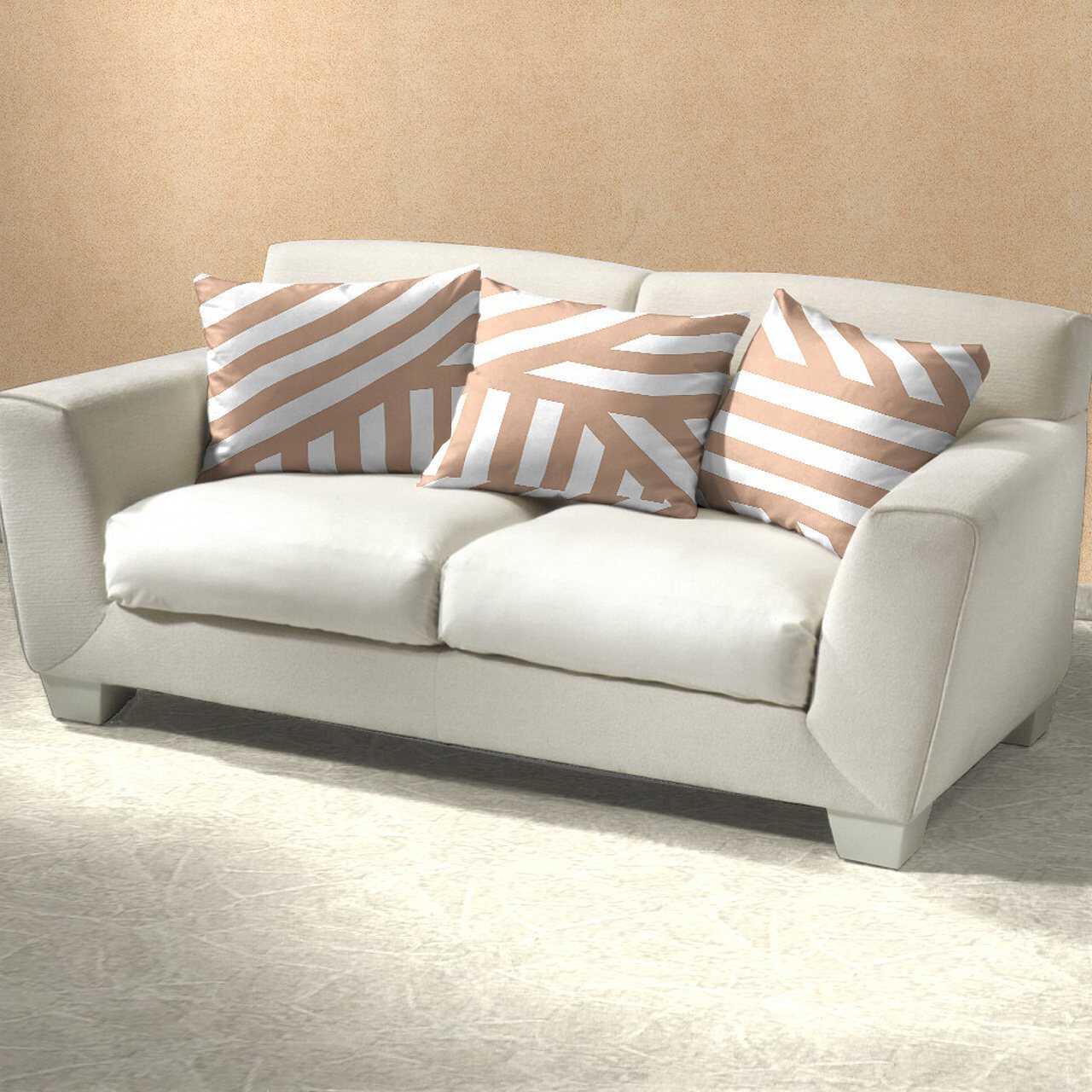 Povlečení bavlna ZEBRA světle hnědá 240x220 + 2ks 70x90