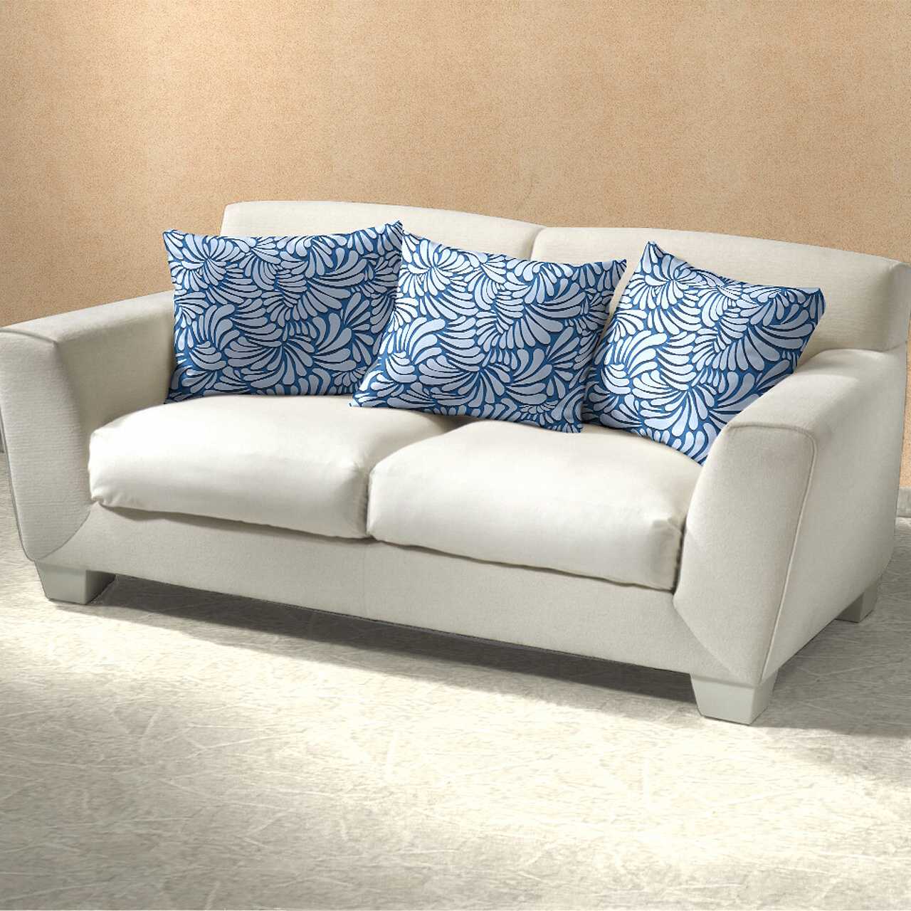 Povlečení bavlna ILUZE 2 světle modrá 240x200 + 2ks 70x90 cm