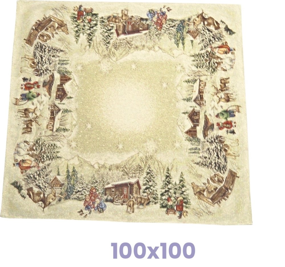 Vánoční gobelínové ubrusy - Zlatá zima