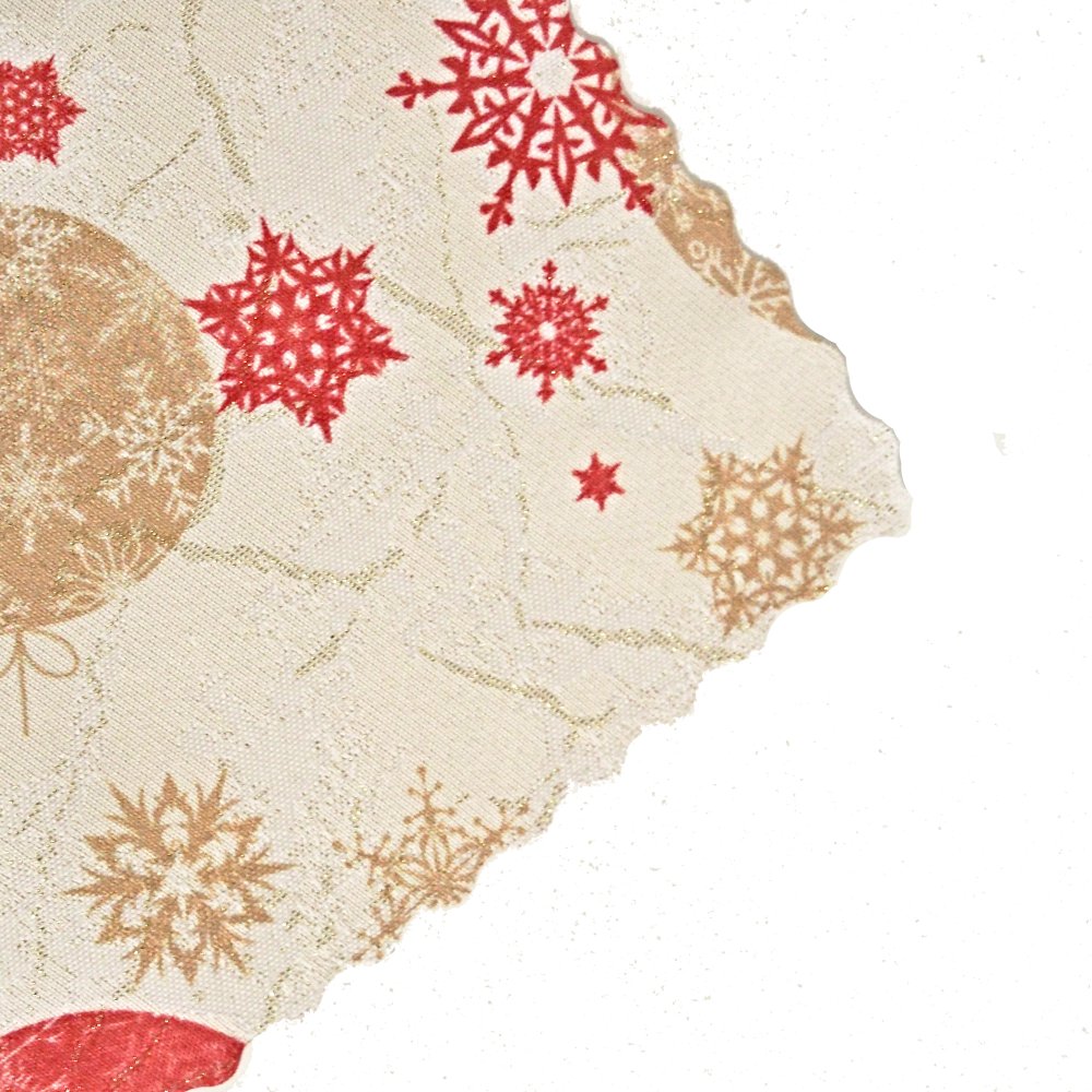 Vánoční teflonový ubrus BAŇKY 120x120 cm