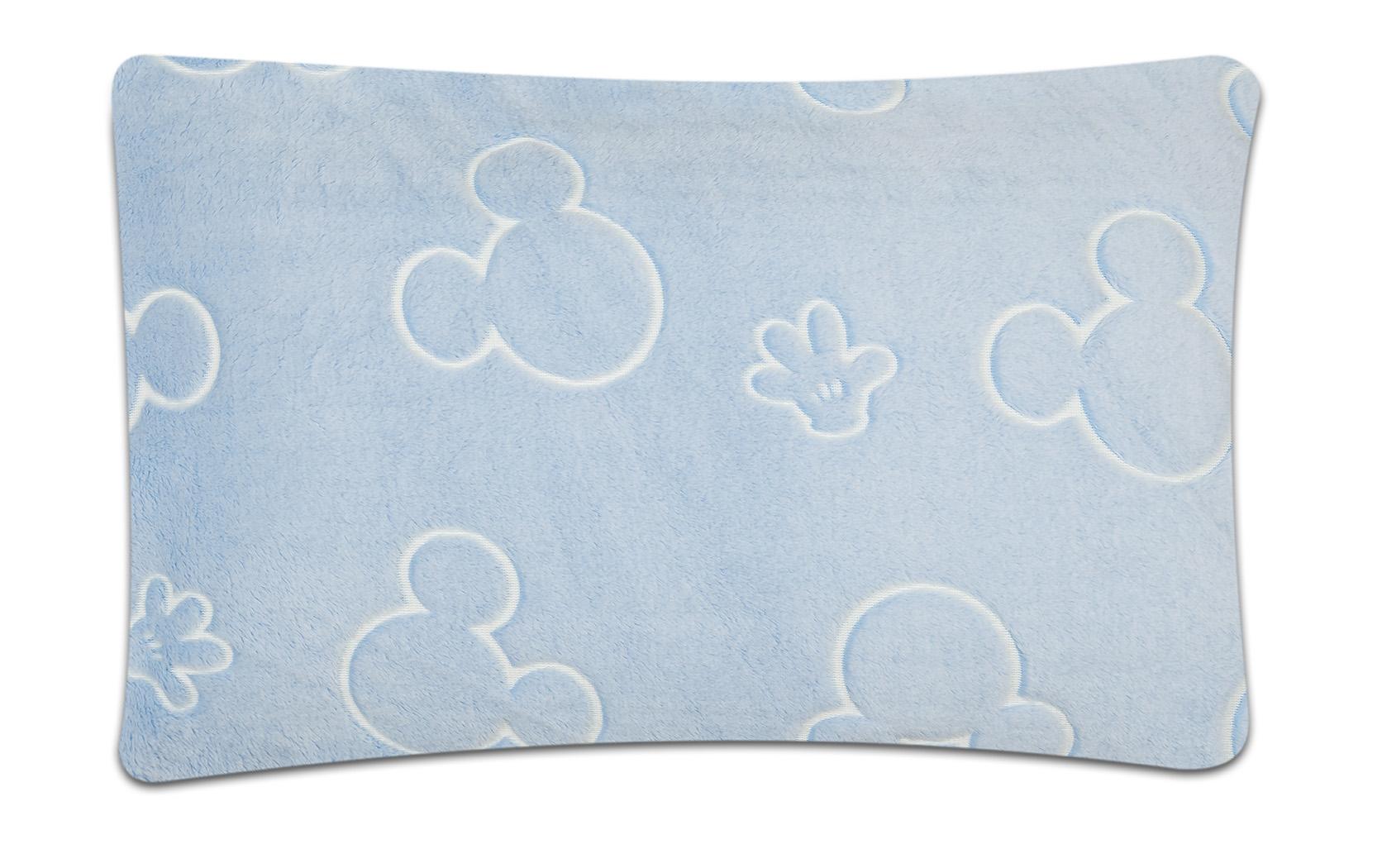 Povlečení mikroflanel do postýlky MICKEY MOUSE modré - 90 x 135, 40 x 60 cm