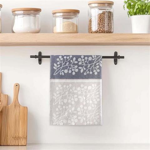 Bavlněná utěrka KEŘÍK šedá