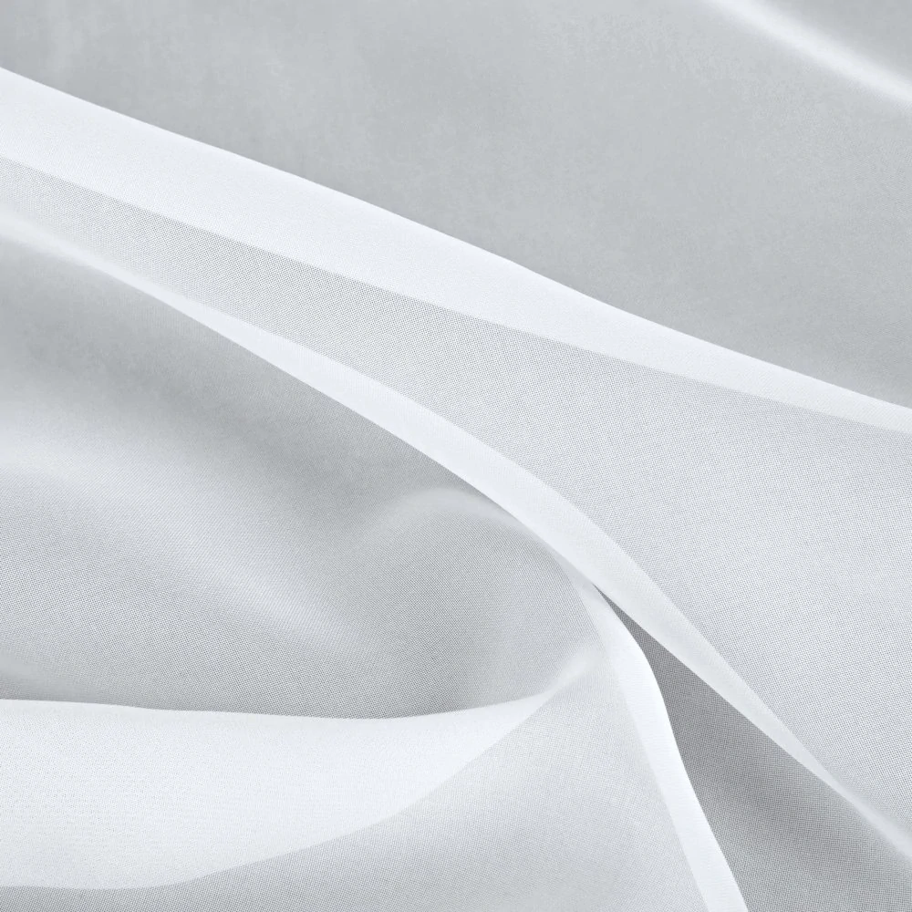 Bílý voál LUX s olůvkem výška 160 cm