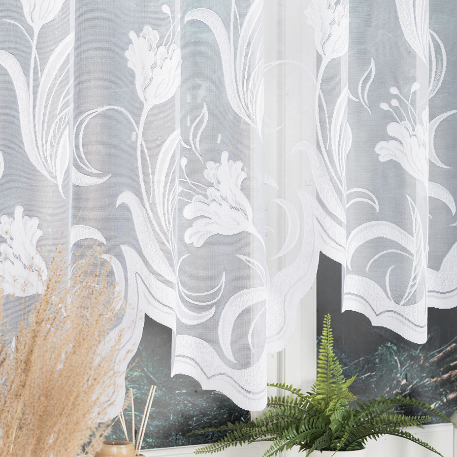 Oblouková žakárová kusová záclona JULIANA 155 x 300 cm