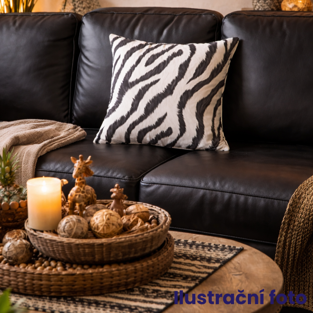Dekorační látka SOFT 25384-101 ZEBRA