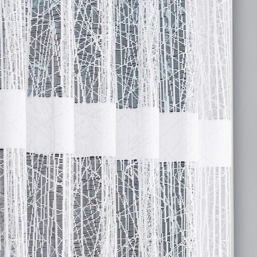 Žakárová vitrážová záclona metráž Treda - výška 110cm