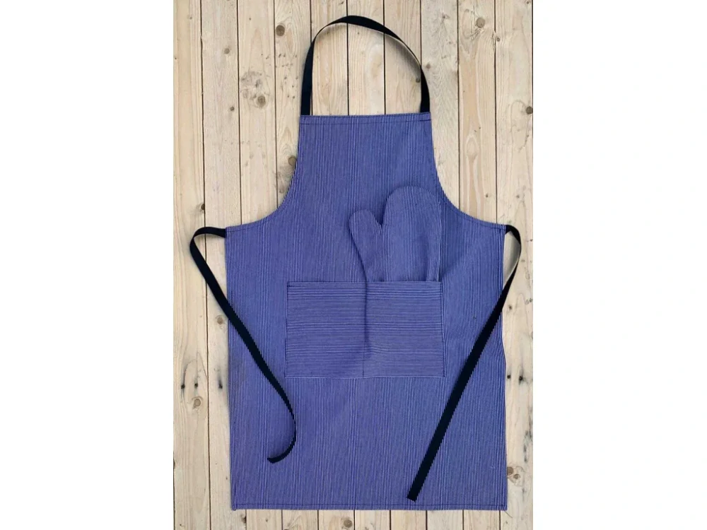 Kuchyňský grilovací set - zástěra a chňapka Denim