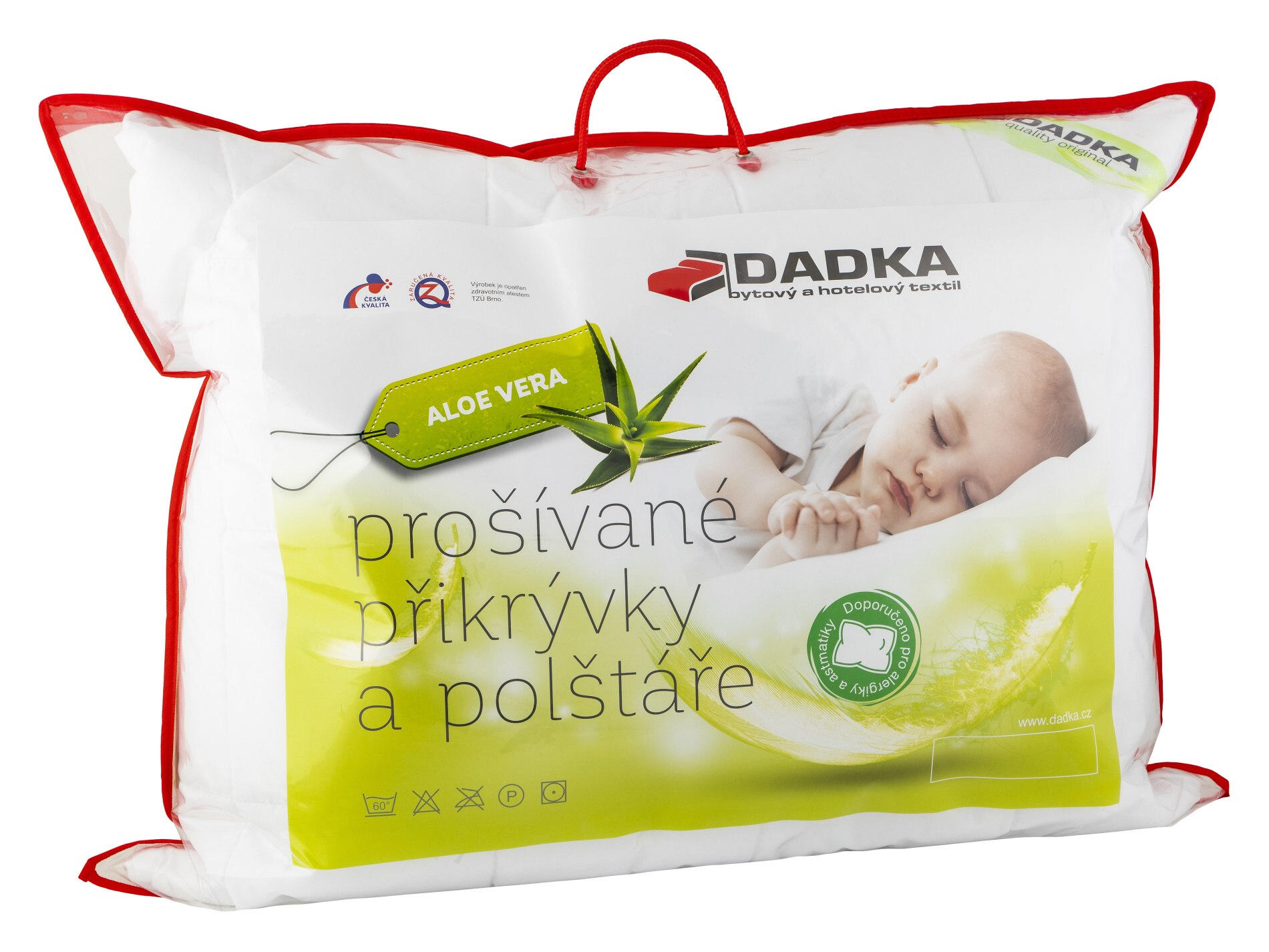 Celoroční prošívaná přikrývka Dadka ALOE VERA 135x220 cm