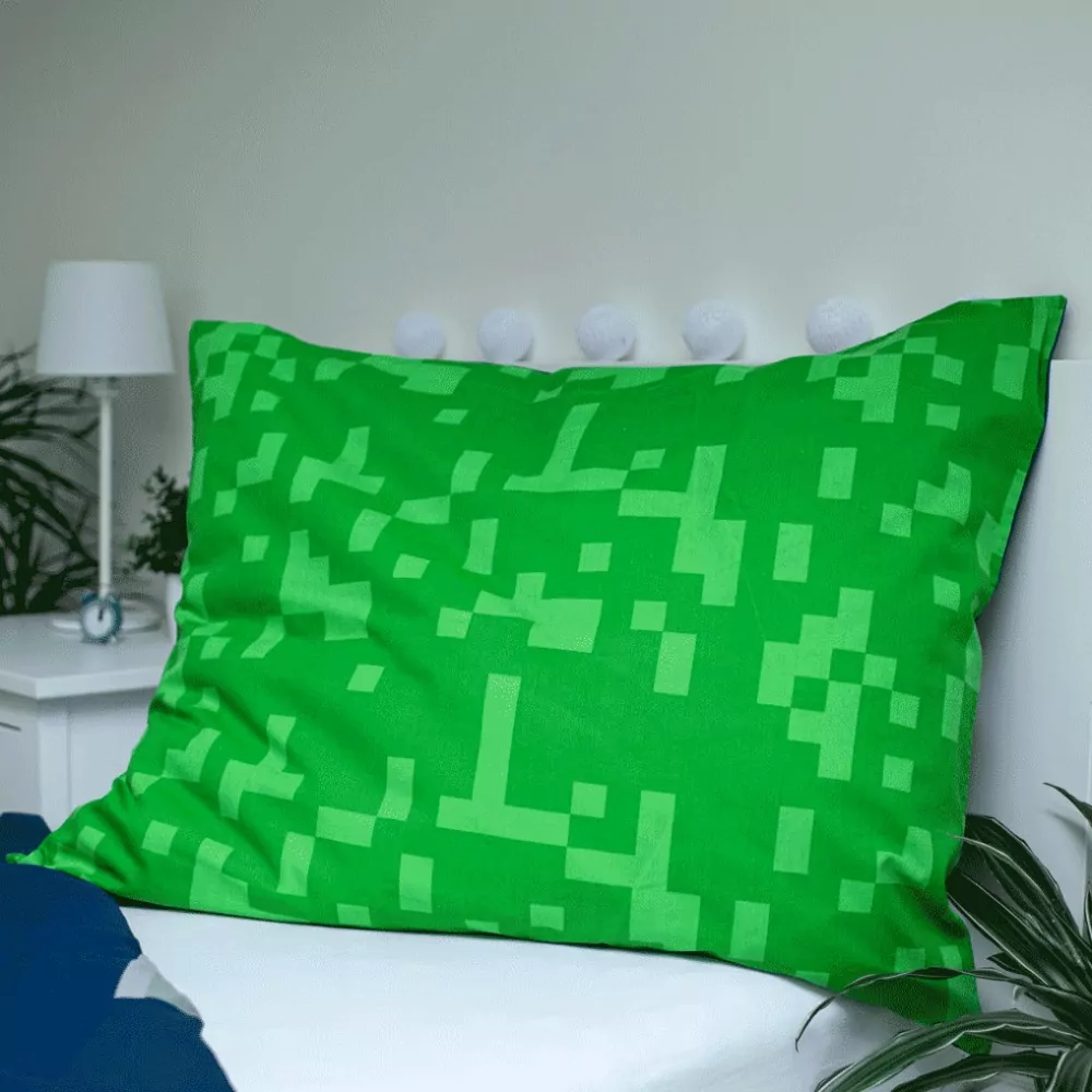 Povlečení bavlna Minecraft Sssleep Tight 140x200, 70x90 cm