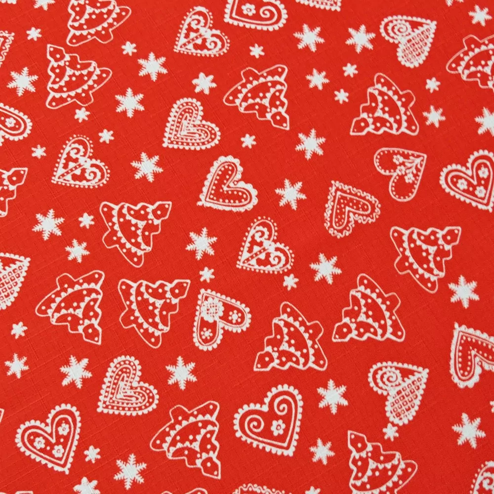 Vánoční ubrusy Perníky - červené