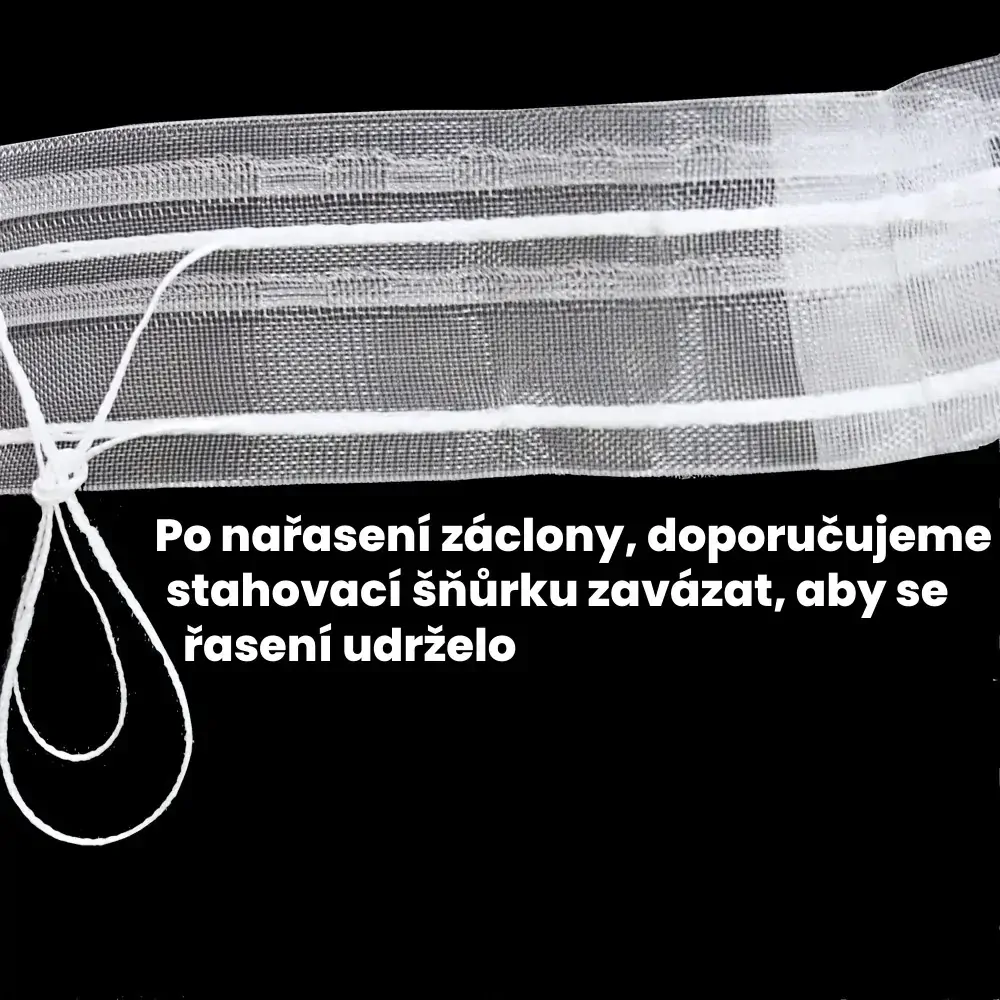 Řasící stuha tužková Z5 - řasení 1:2