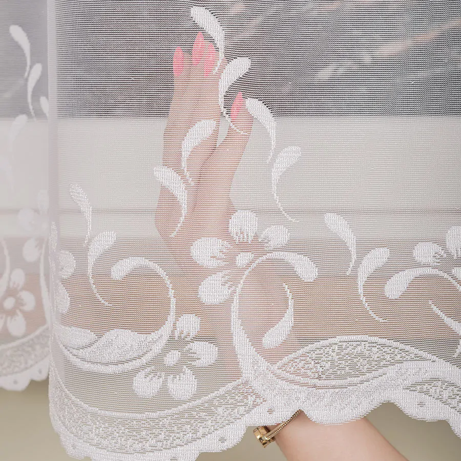 Kusová žakárová záclona Linza