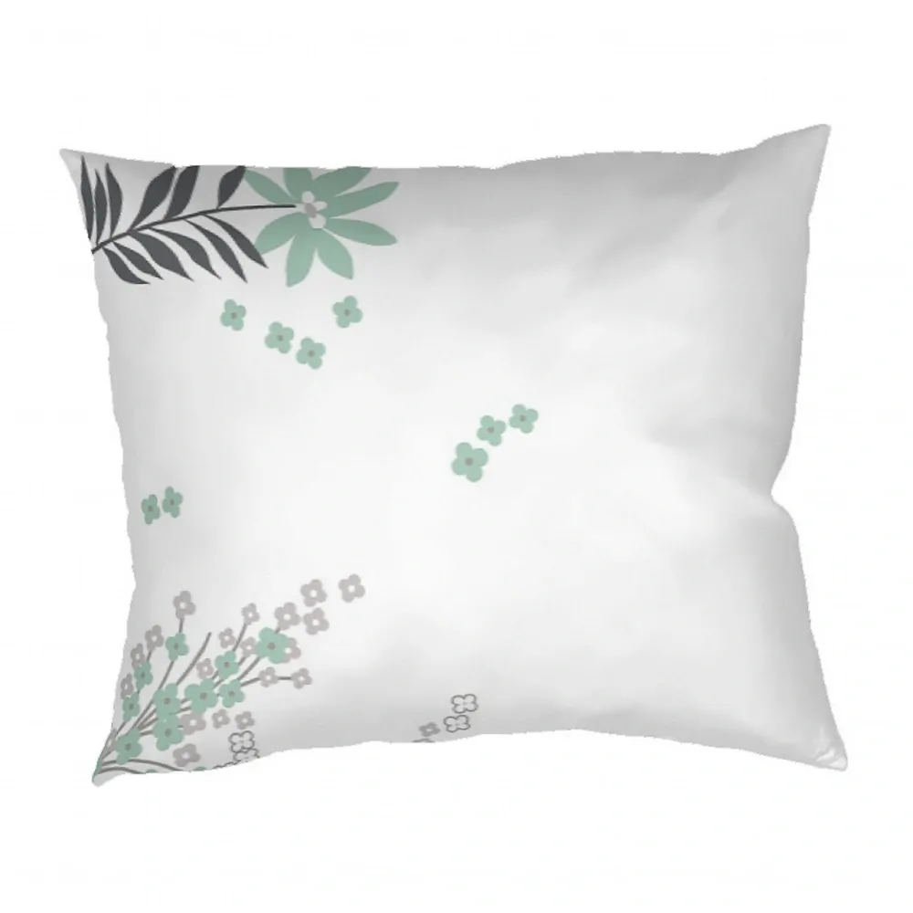 Povlak bavlna Agáta mentolová na bílém - 70/90