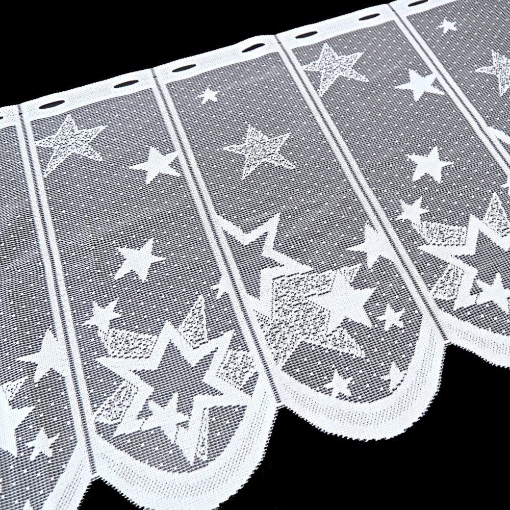 Metrážová záclona Vánoční hvězdy