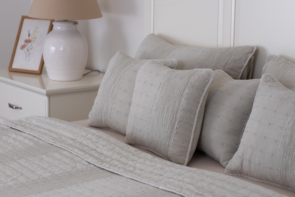 Bavlněný přehoz STONEwashed natural - 140/200 cm