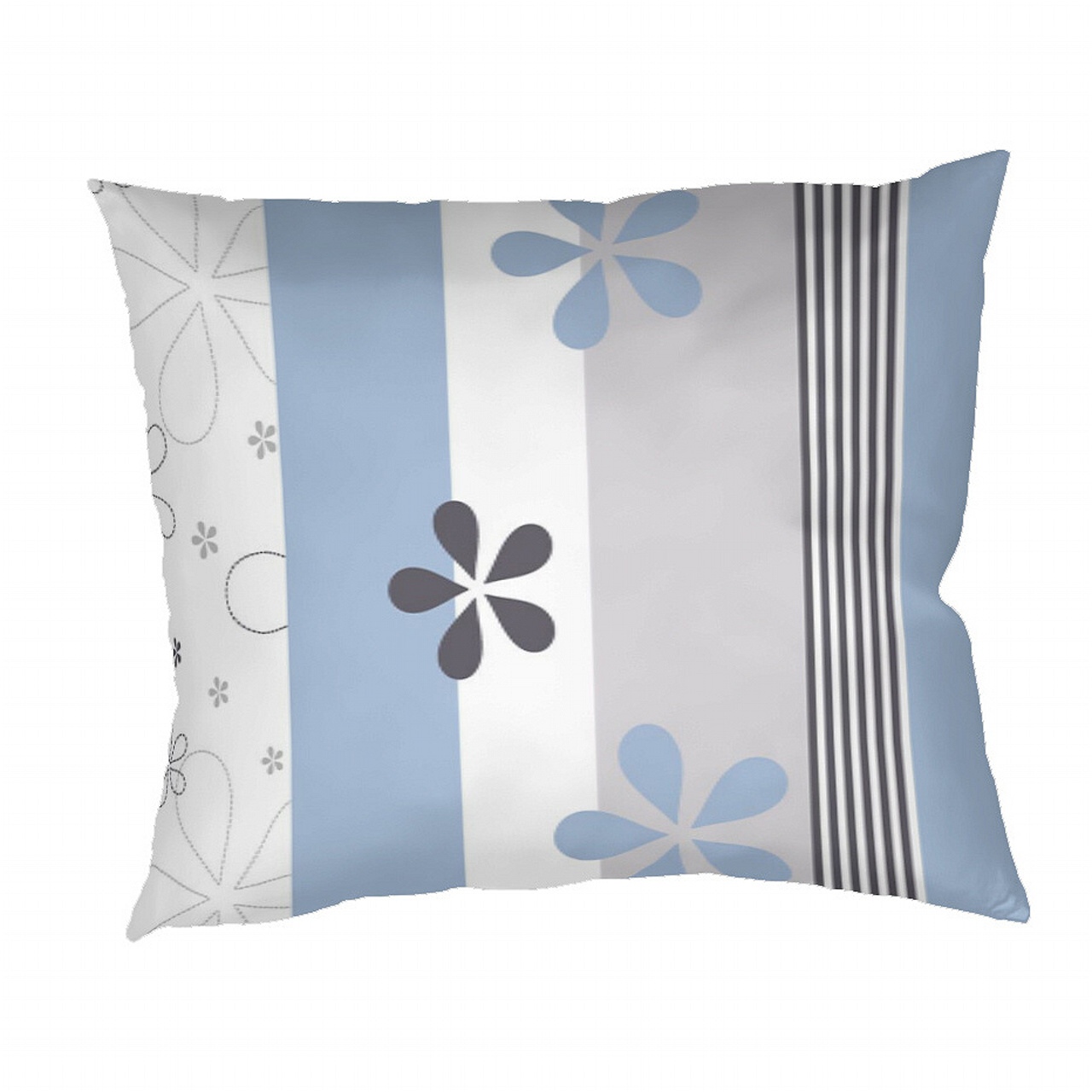 Saténový povlak Flér šedomodrá - 70/90