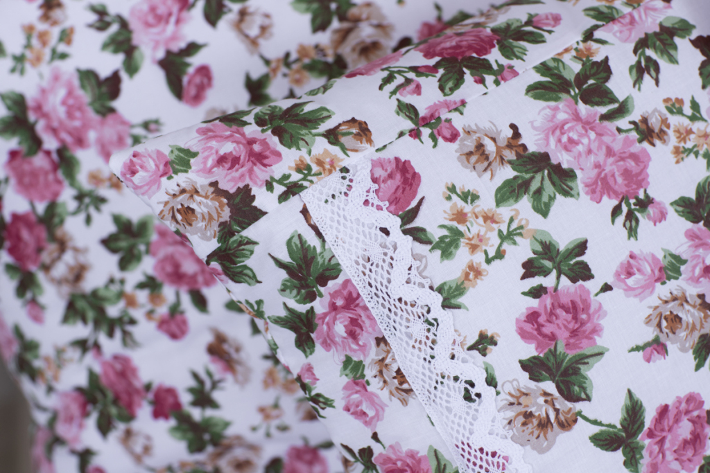 Povlak bavlna kanýr Renforcé RŮŽE RUSTIKÁL - 40/40