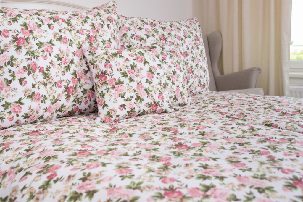 Bavlněné povlečení Renforcé RŮŽE RUSTIKÁL - 240/220 + 2ks 70/90