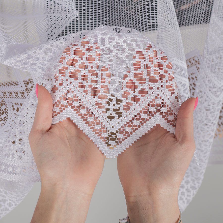 Metrážová záclona žakár ANDREA - výška 175 cm