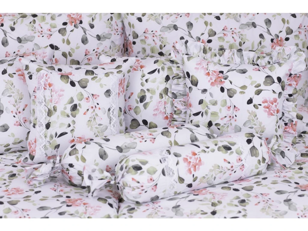 Povlak bavlna prošitý EUKALYPTUS - 40x40 cm