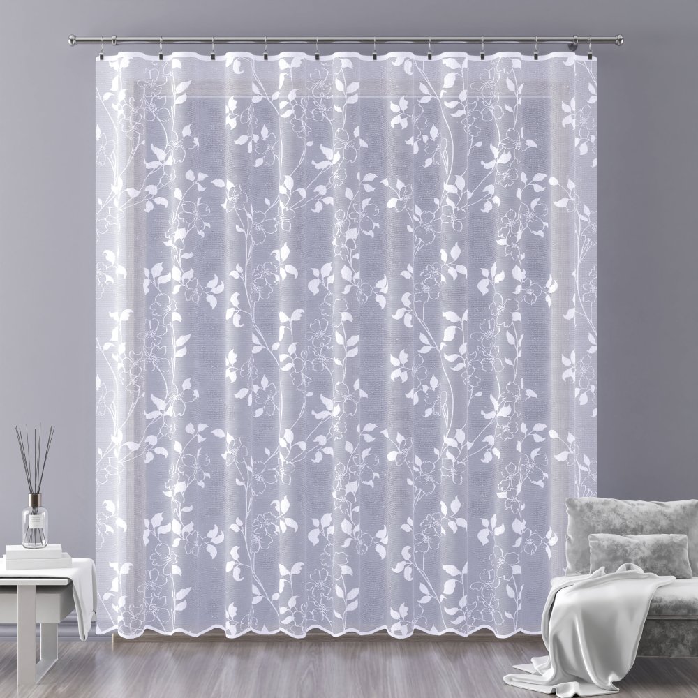 Metrážová záclona žakár ROMANA - výška 223 cm