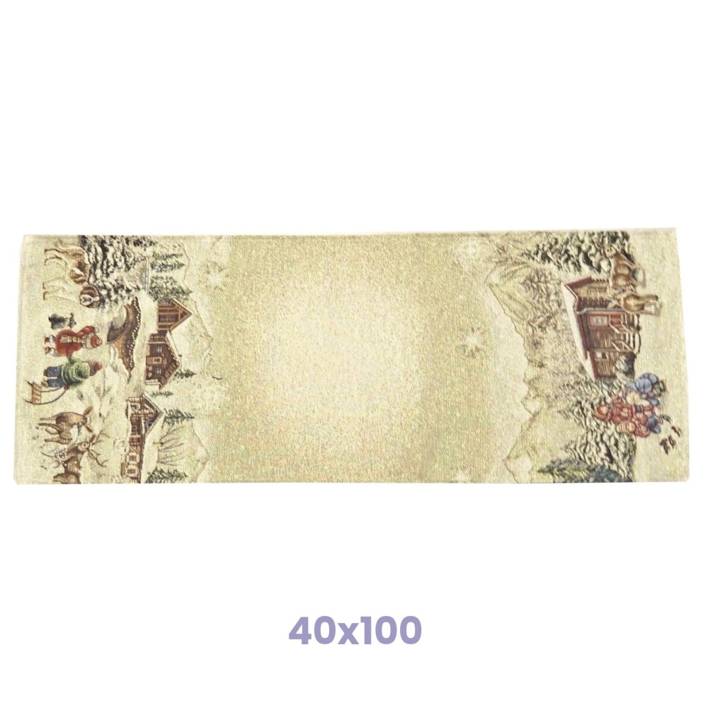 Vánoční gobelínové ubrusy - Zlatá zima