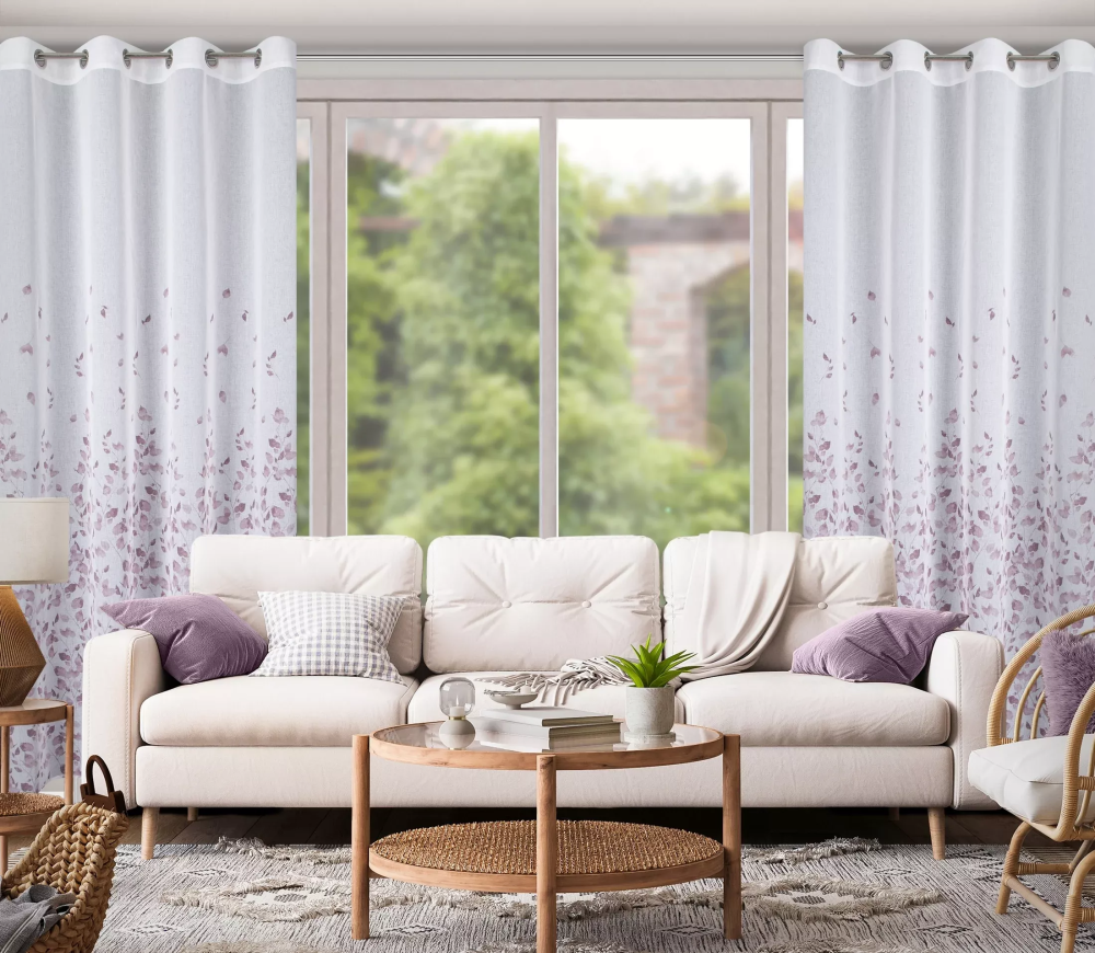 Kusový závěs s kroužky NEOMI - 250x140cm