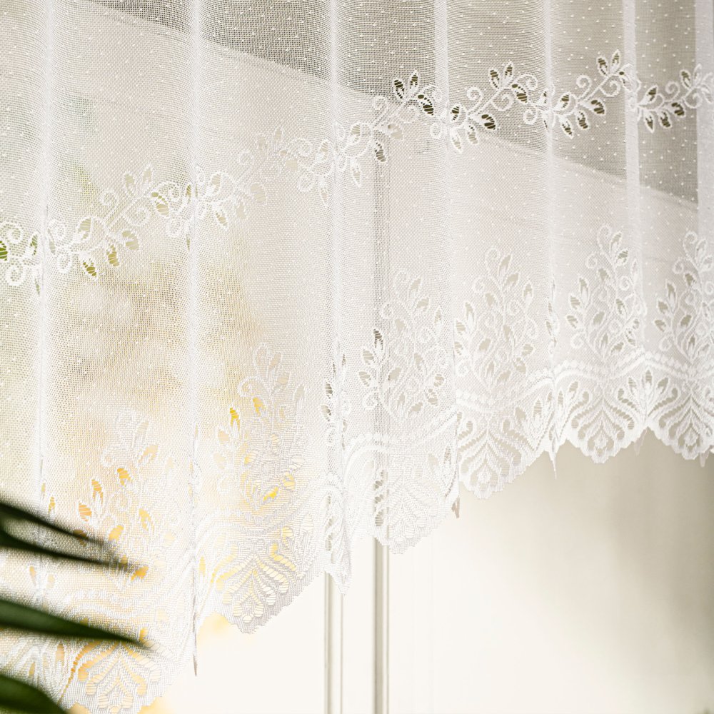 Oblouková žakárová kusová záclona MARTA 80 x 250 cm