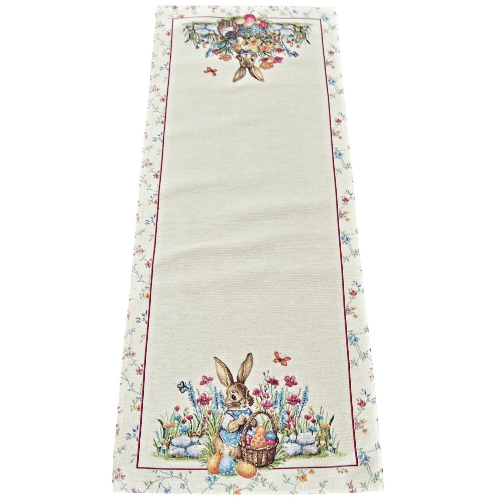 Velikonoční gobelínový ubrus - Zajíček