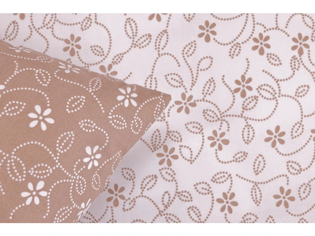 Oboustranné bavlněné povlaky STICKEREI béžové