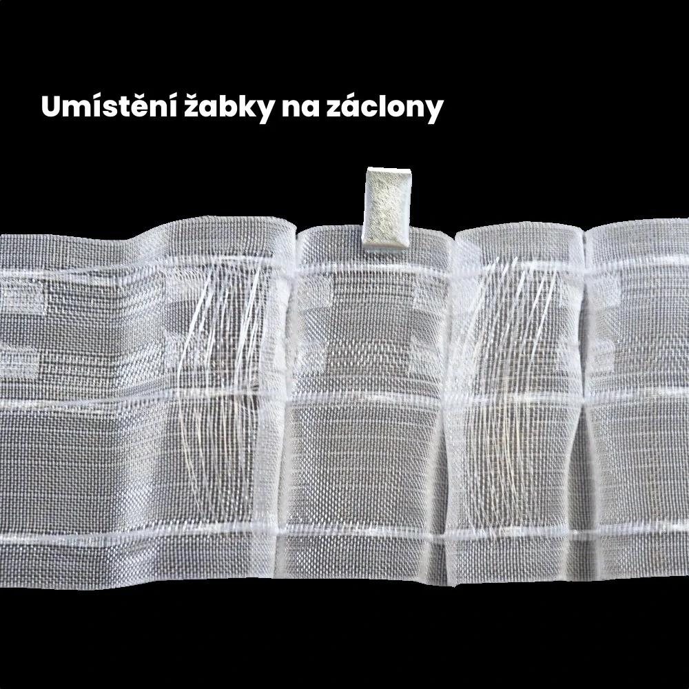Transparentní řasící stuha na tyč TZ22