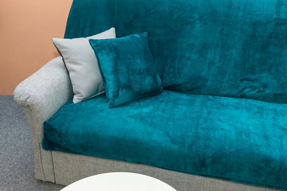 Přehoz na sedací soupravu mikrovlákno SLEEP WELL® - PETROLEJ