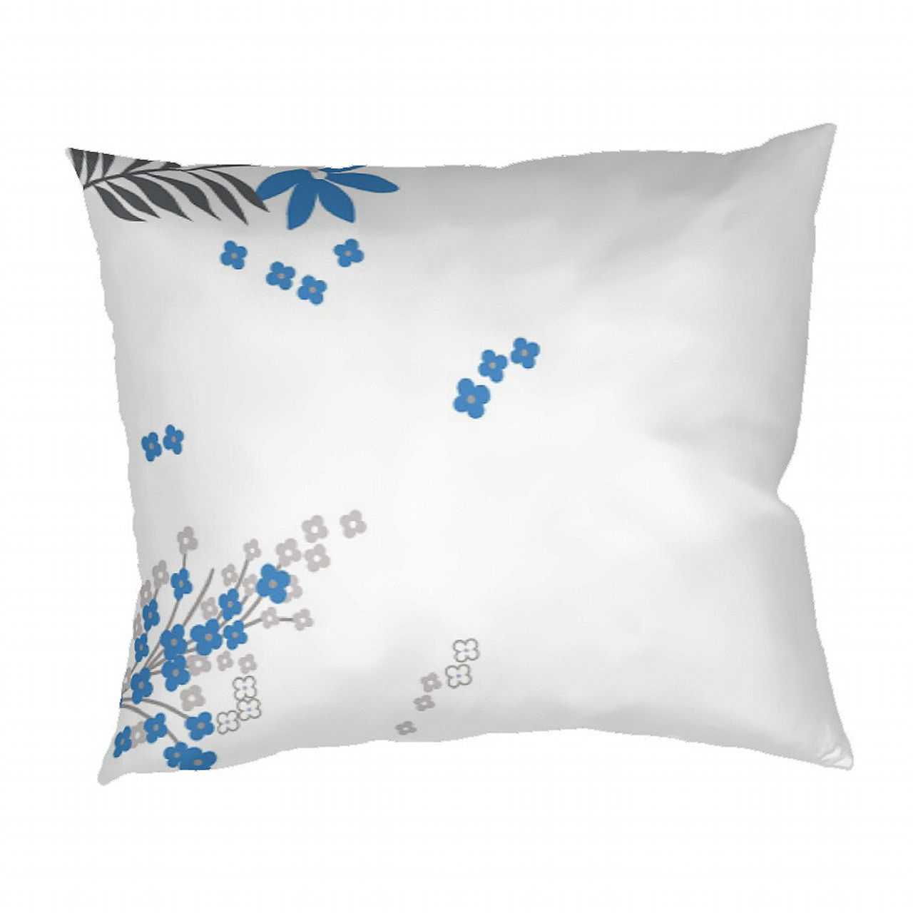 Povlak krep Agáta denim na bílém - 40/40