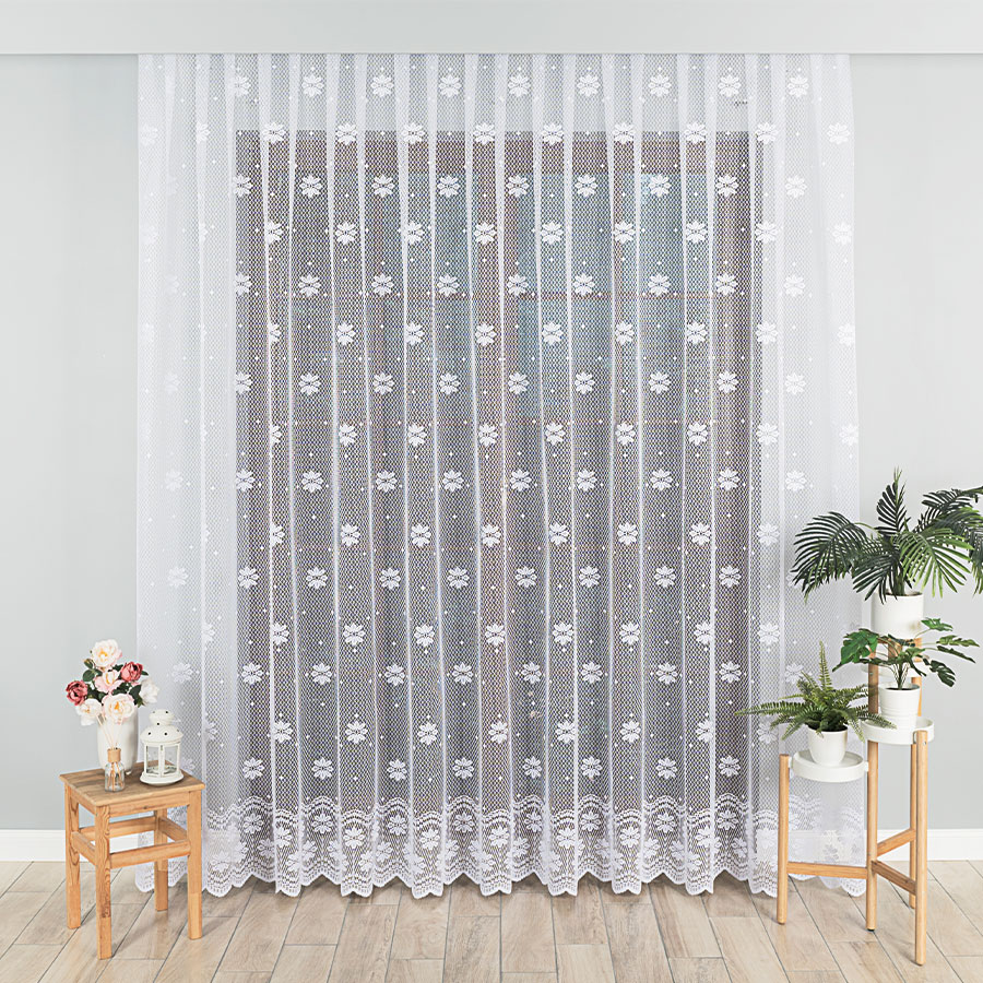 Žakárová záclona metráž Nola - výška 155cm