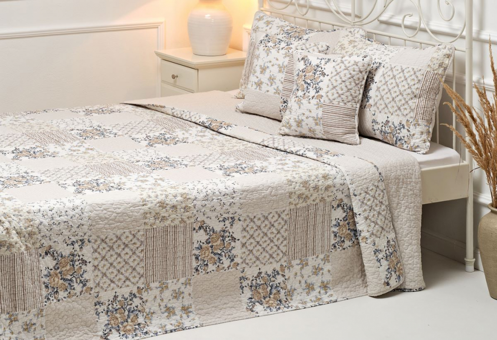 Oboustranný prošívaný přehoz DELUXE PATCHWORK ALLURE - 140/200 cm