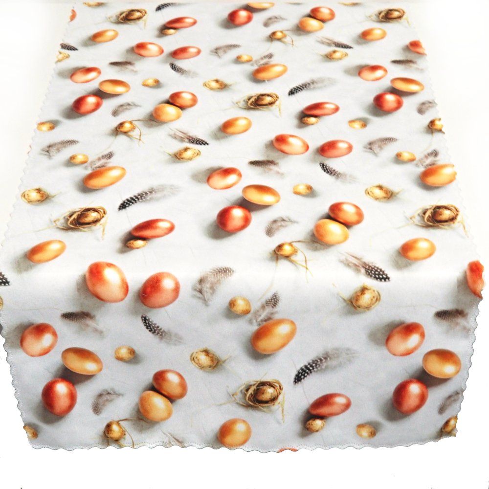 Velikonoční ubrusy a běhouny SOFT - Vajíčka zlatá