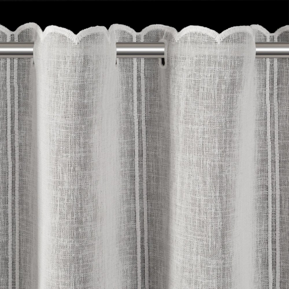 Vitrážová záclona metráž Srdíčka