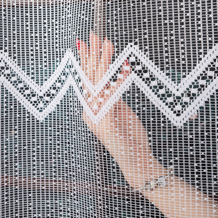 Žakárová kusová záclona ANDREA