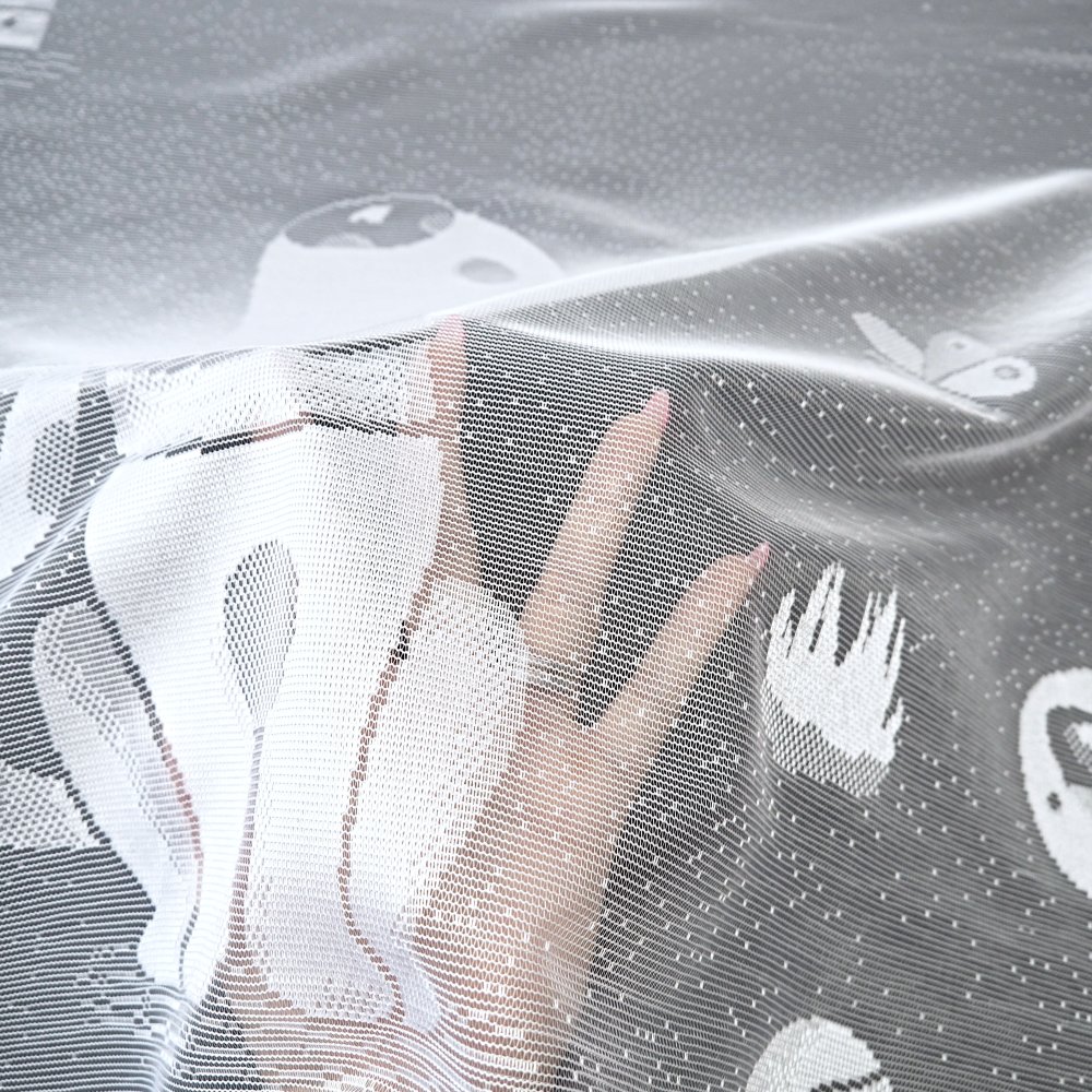 Žakárová kusová záclona Hafík