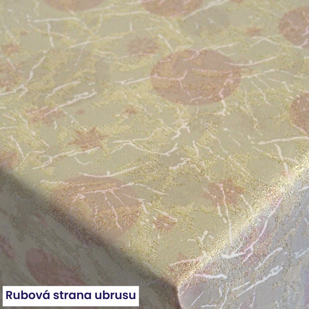 Vánoční teflonový ubrus BAŇKY 120x120 cm