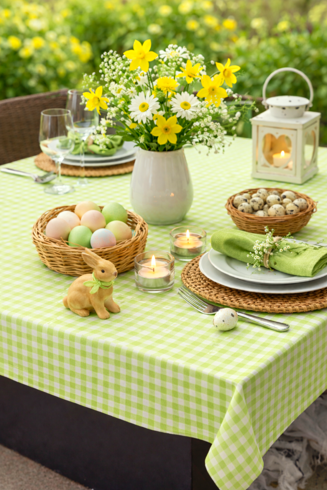 Kanafas ubrus JARNĚ ZELENÝ 