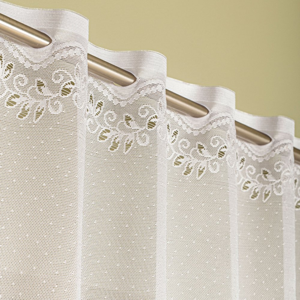 Oblouková žakárová kusová záclona MARTA 80 x 250 cm