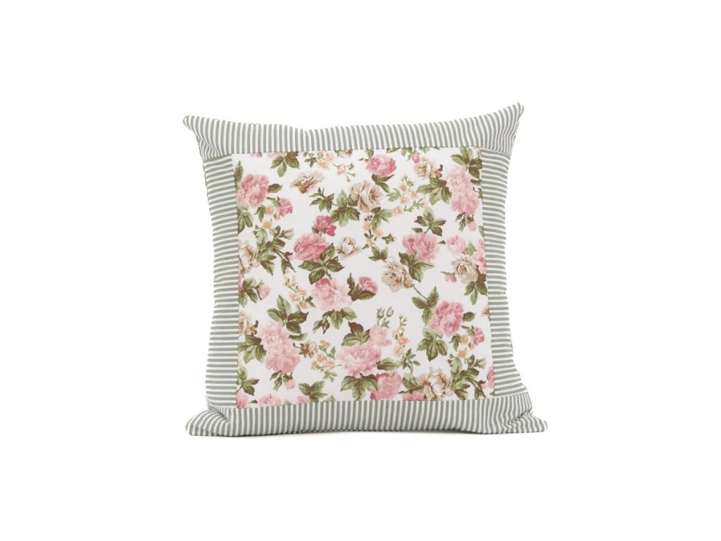 Bavlněný povlak kanýr RUSTIKÁL / olivový proužek 50x70 cm