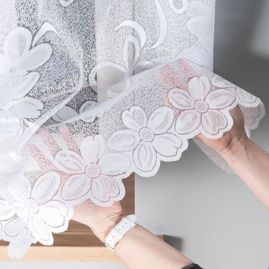 Žakárová záclona metráž Felda - výška 147cm