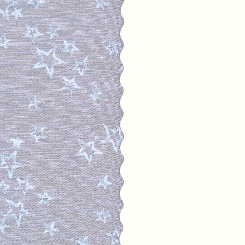 Vánoční běhoun v metráži Hvězdné přání - béžová/stříbrná