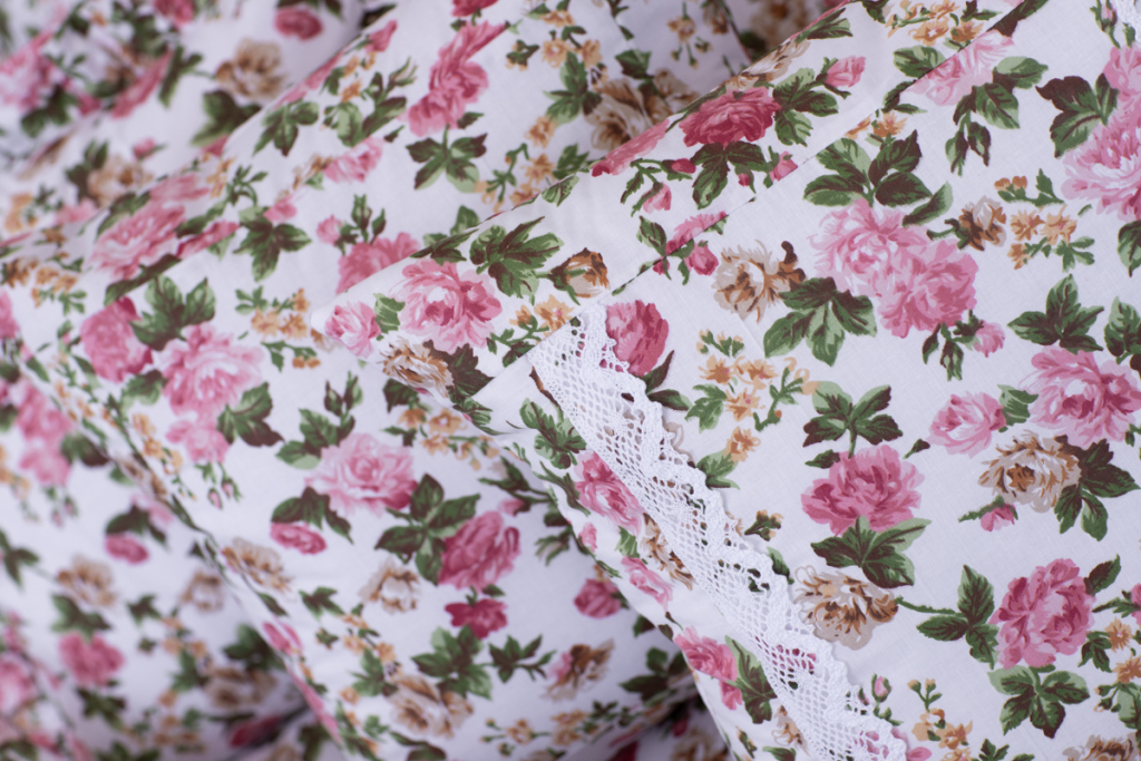 Povlak bavlna kanýr Renforcé RŮŽE RUSTIKÁL - 40/40