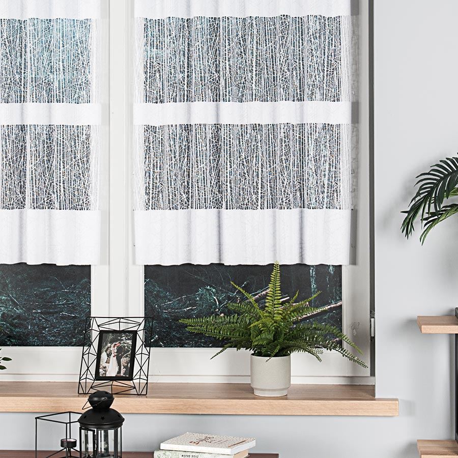 Kusová žakárová záclona TREDA