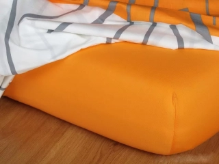 Prostěradla jersey - pomeranč - 80/200/20