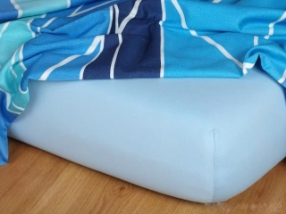 Prostěradla jersey - světle modrá - 140/200/20