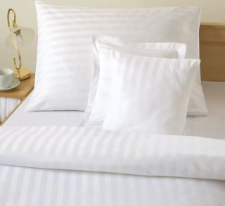 Povlak damašek atlas grádl - proužek 2 cm - 1x 70/50